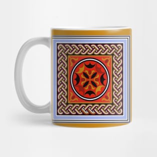 Roman mosaic floral medallion Mug